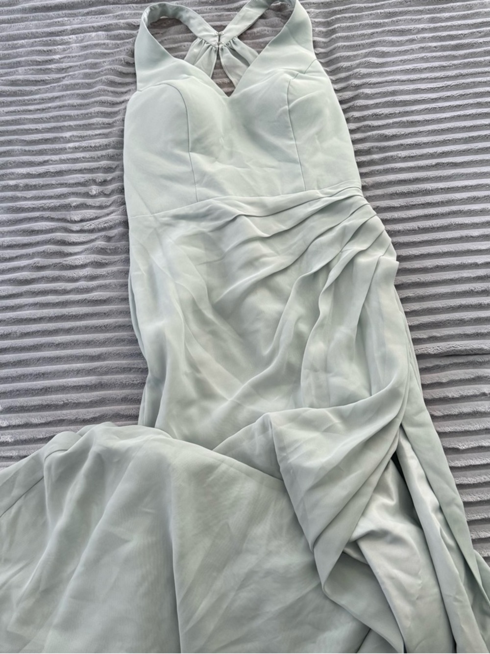 JJs House Mint Green Chiffon Maxi Dress